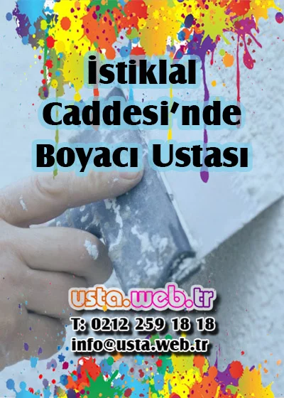 İstiklal Caddesi’nde Boyacı Ustası