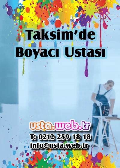 Taksim’de Boyacı Ustası