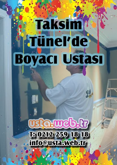 Taksim Tünel’de Boyacı Ustası