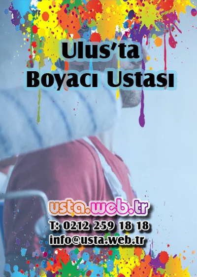 Ulus’ta Boyacı Ustası