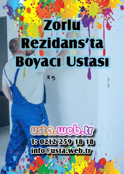 Zorlu Rezidans’ta Boyacı Ustası