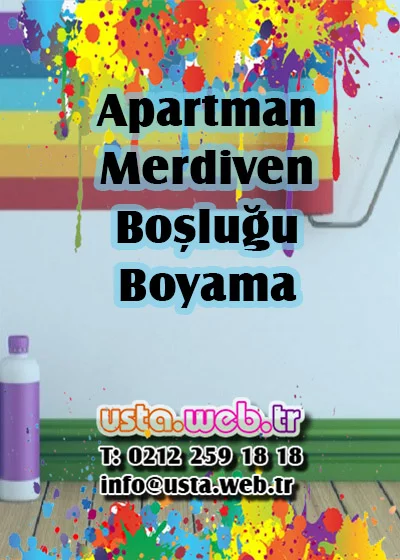 Apartman Merdiven Boşluğu Boyama