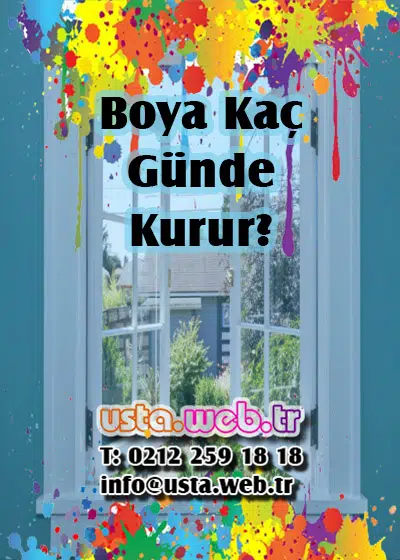 Boya Kaç Günde Kurur