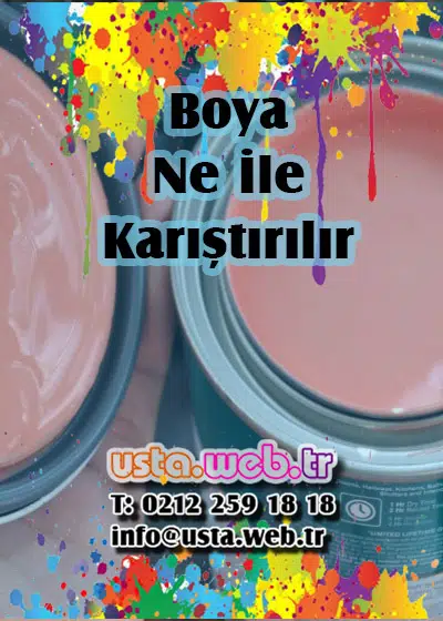 Boya Ne İle Karıştırılır