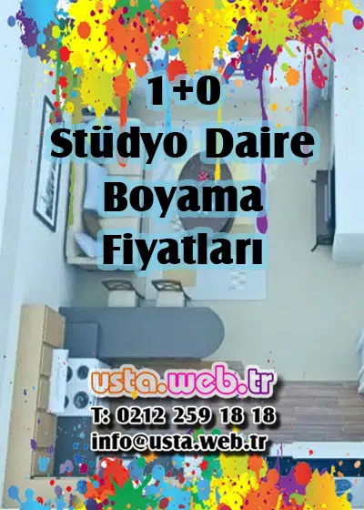 1+0 Stüdyo Daire Boyama Fiyatları