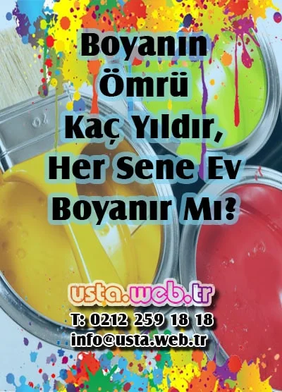 Boyanın Ömrü Kaç Yıldır, Her Sene Ev Boyanır Mı?